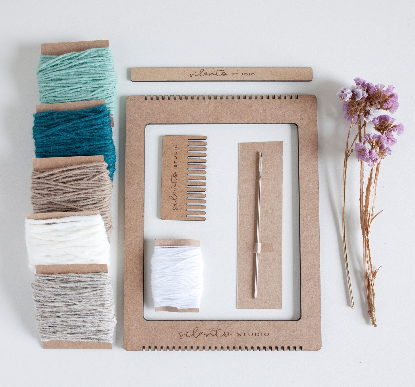 Telar Artesanal - 🧶 Kit Completo para Proyectos DIY: Posavasos, Tapices y Más