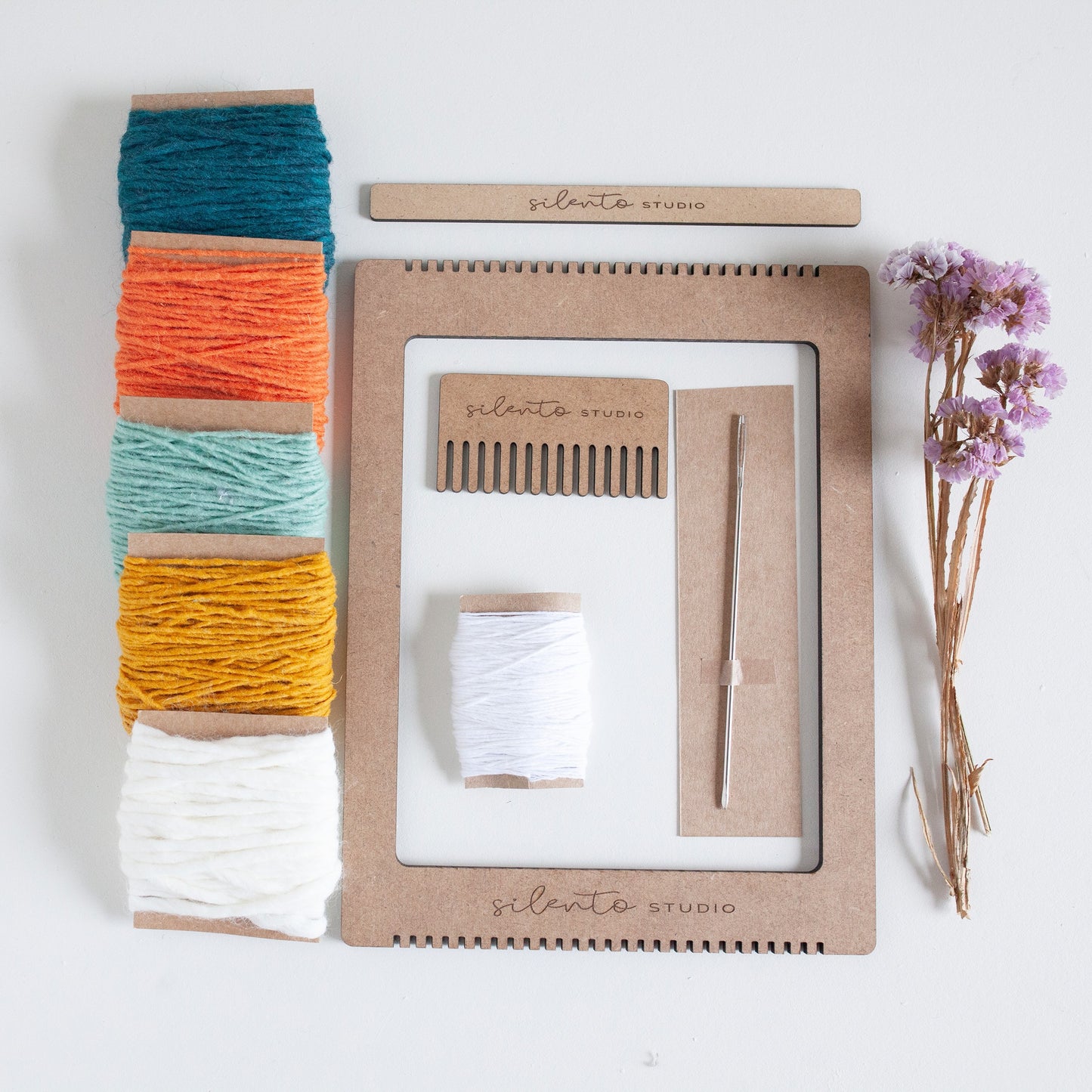 Telar Artesanal - 🧶 Kit Completo para Proyectos DIY: Posavasos, Tapices y Más