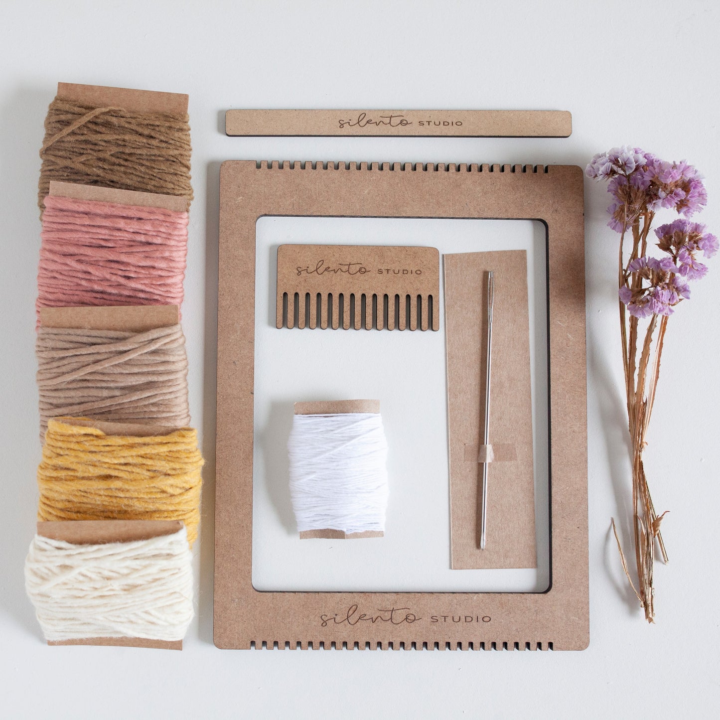 Telar Artesanal - 🧶 Kit Completo para Proyectos DIY: Posavasos, Tapices y Más